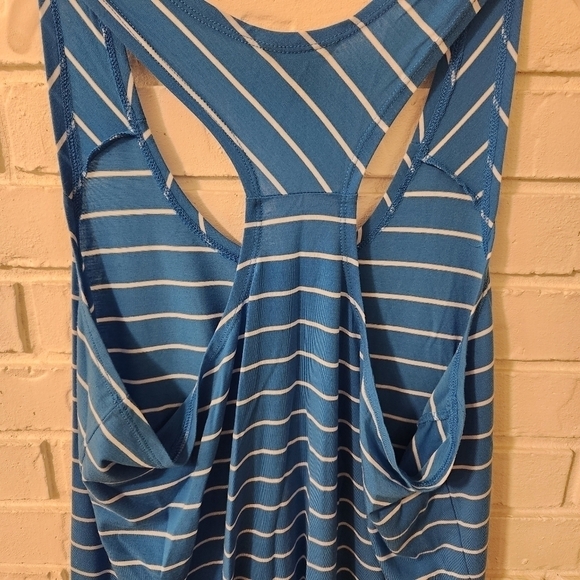 Eddie Bauer Blue Striped Tank Top XL - Picture 5 of 8